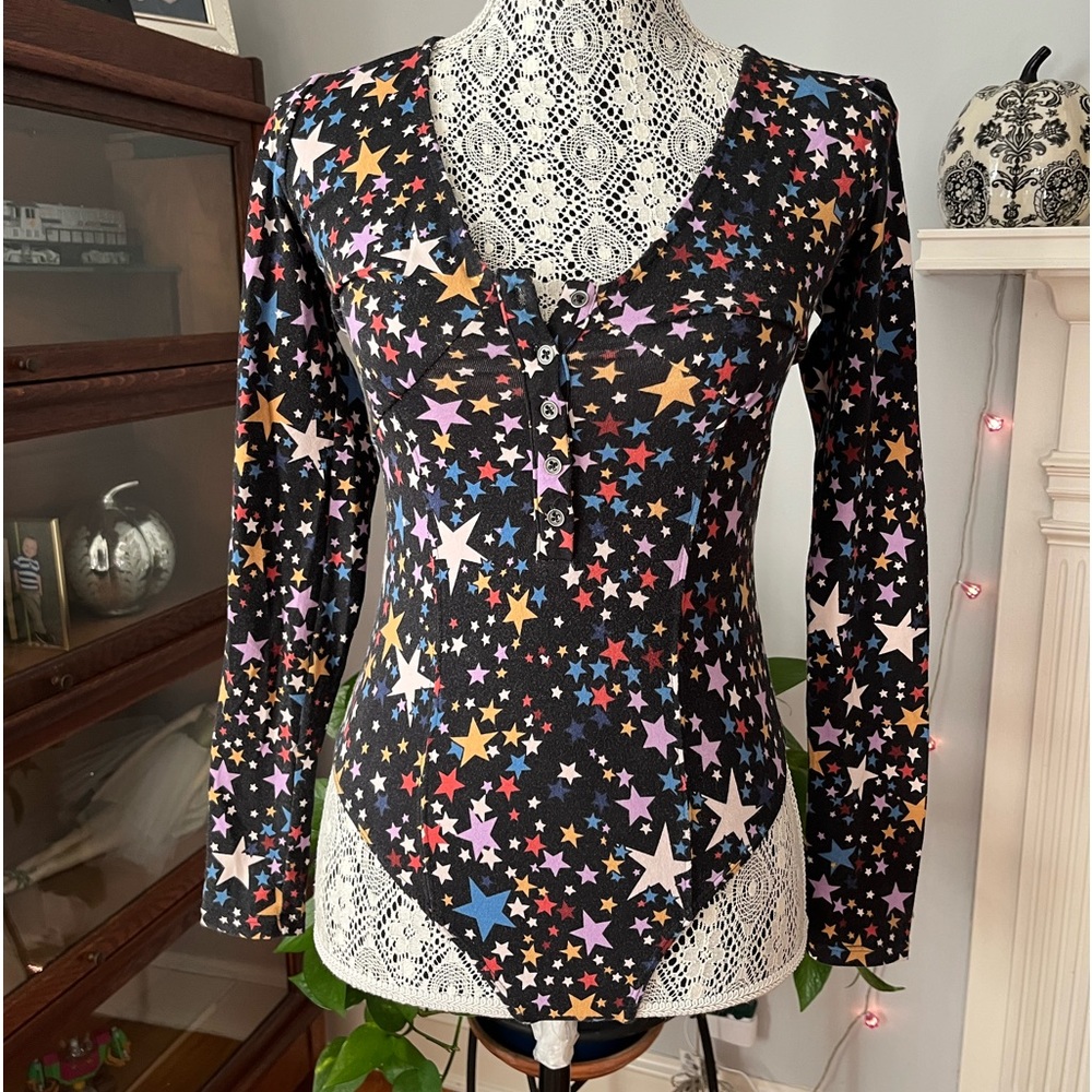 Free People Womens Stars Bodysuit Jumpsuit XS